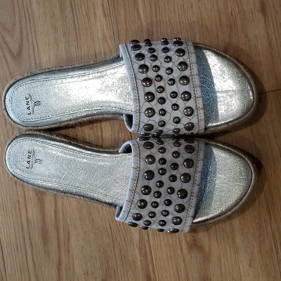 Lane Boots Leather Slides Size 9 New - Picture 2 of 6